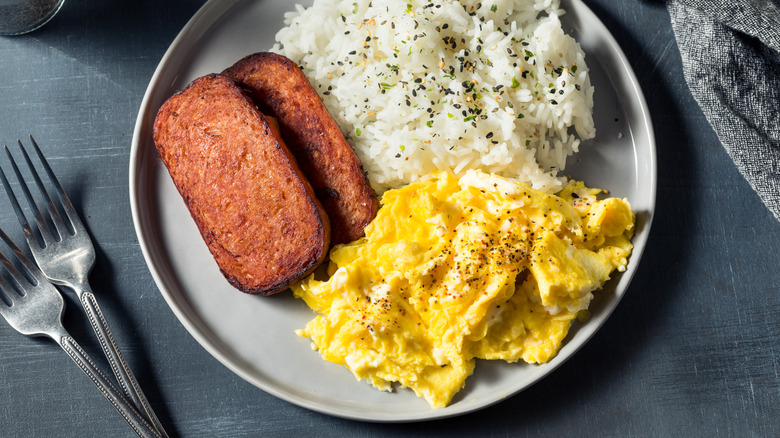 Spam, eggs, and rice