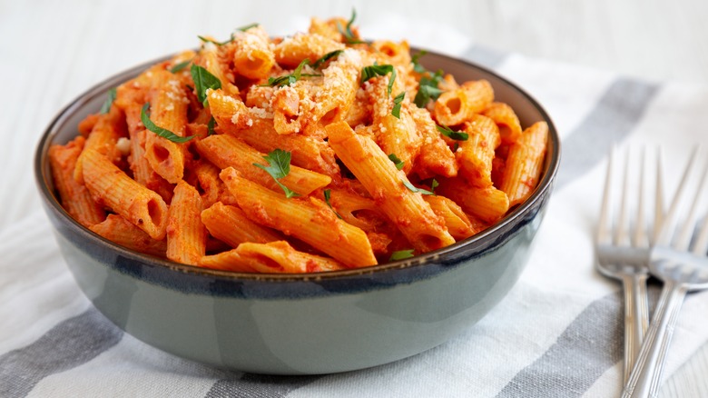 Pasta in tomato sauce