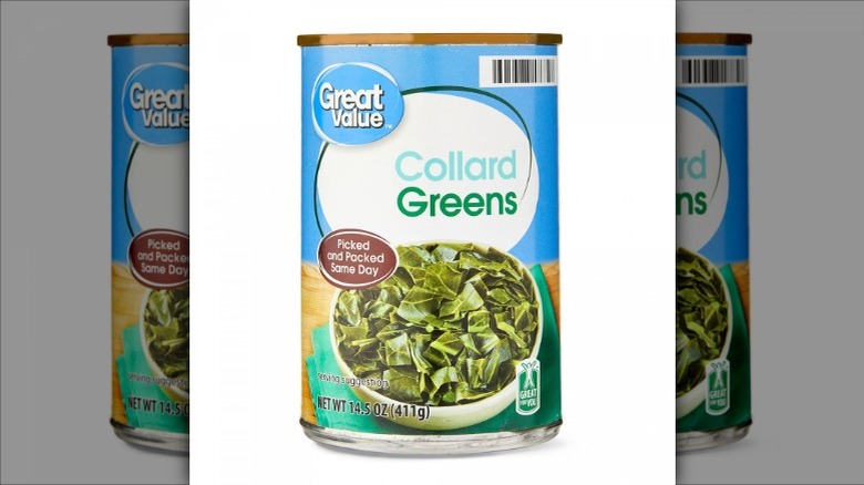 Walmart Great Value canned collard greens