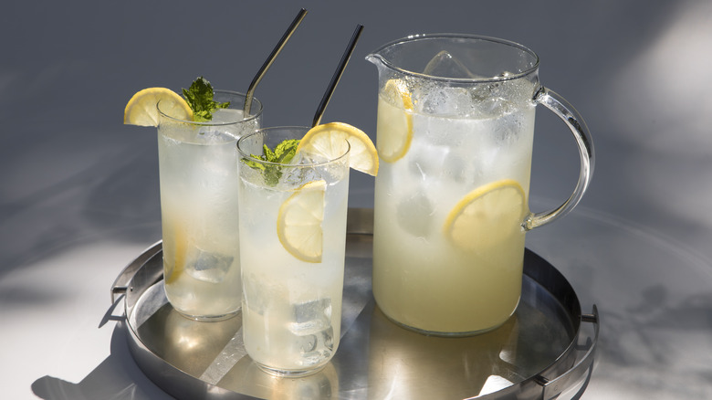 Lemonade in two glasses