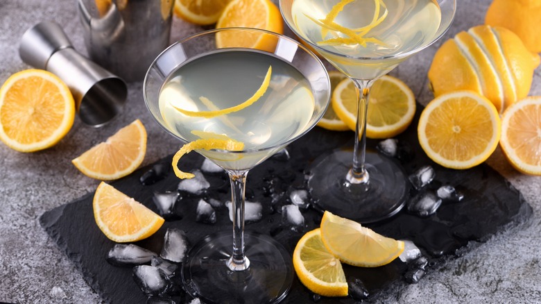 Martini with a lemon twist