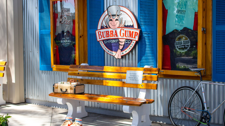 Bubba Gump Shrimp Co. bench