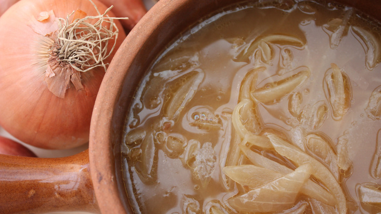 Light French onion soup