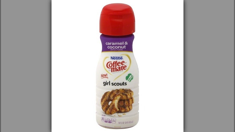 Girl Scout Cookie Creamer bottle