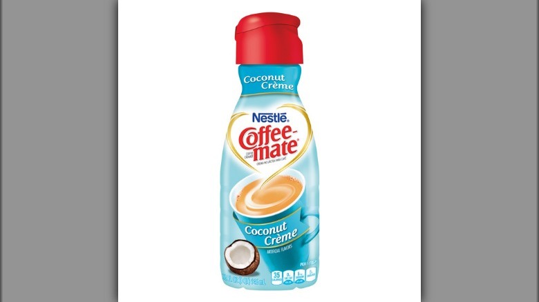 Coconut creme creamer bottle