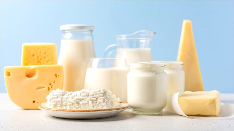 various dairy products