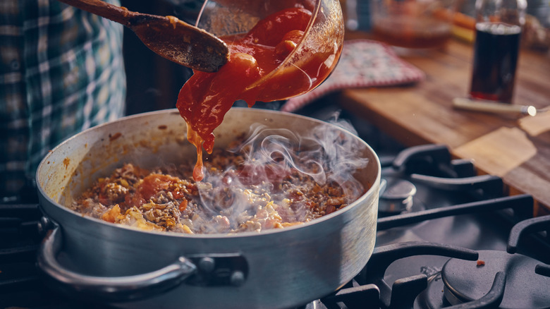 Making bolognese