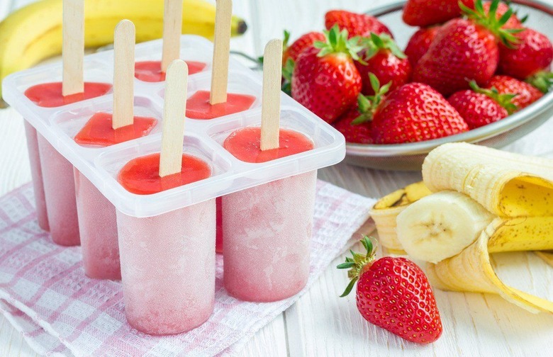 Strawberry-Banana Smoothie Ice Pop