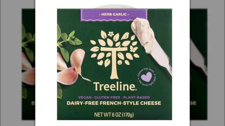 Block of dairy-free cheese