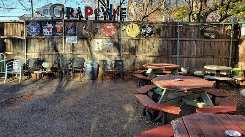 Outdoor patio area