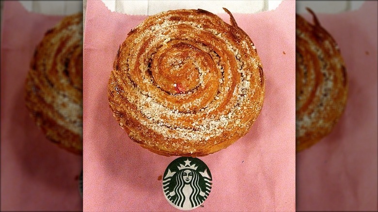 Starbucks Morning Bun pink background