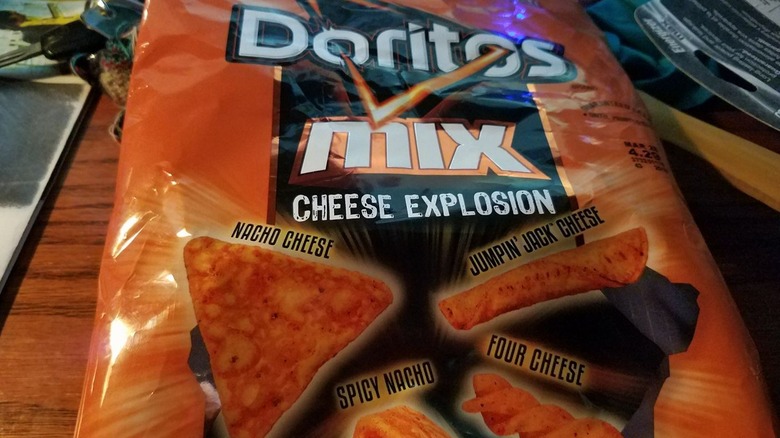 Empty Doritos Mix Explosion bag