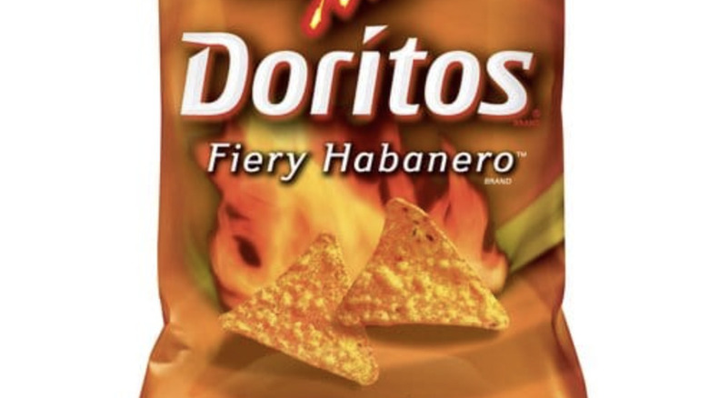 Fiery Habanero Doritos close-up