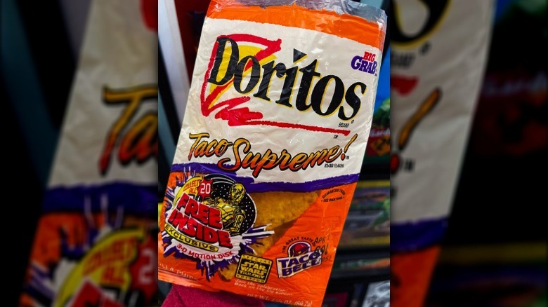 Taco Supreme! Doritos bag close-up