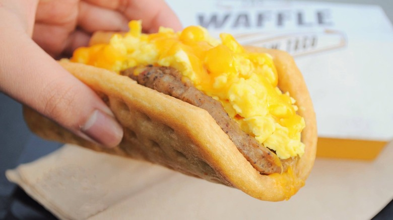 Taco Bell waffle taco