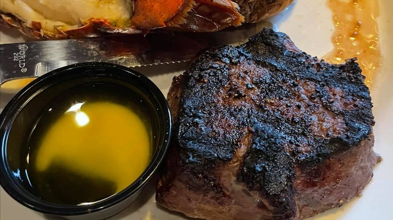 Red Lobster steak with butter