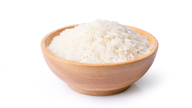 white rice in bowl