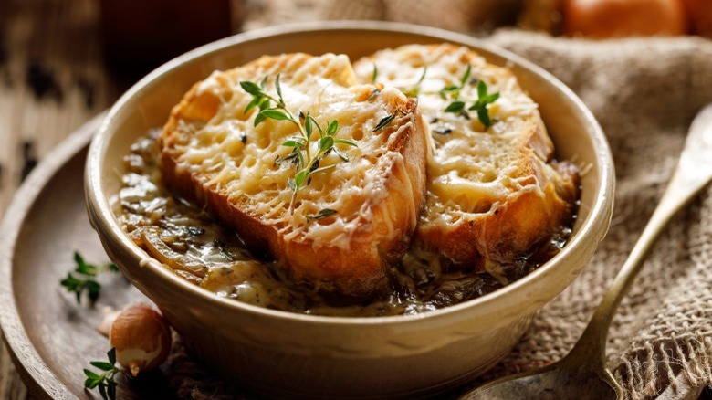 bowl of French onion soup