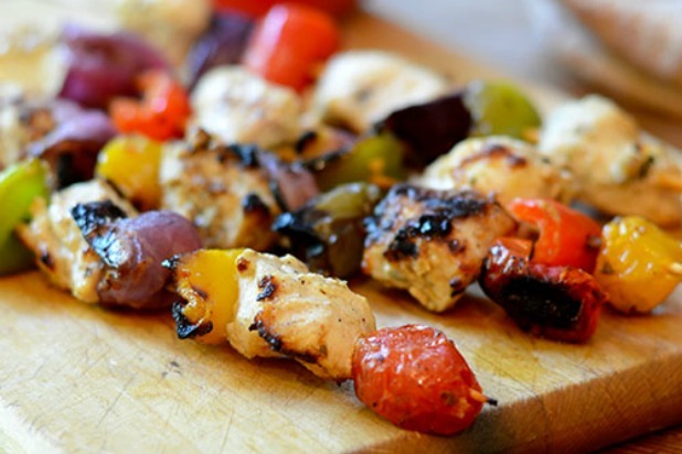 Greek Chicken Kebabs