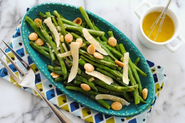 Grilled Green Beans with Marcona Almonds