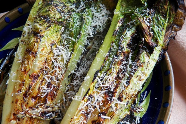 Grilled Romaine with Balsamic Vinaigrette