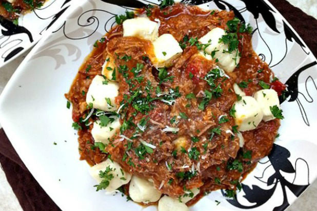 Goat Cheese Gnocchi with Sugo