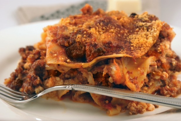 Lighter Lasagna Bolognese