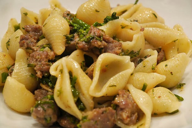 Pasta with Sausage and Broccoli Rabe