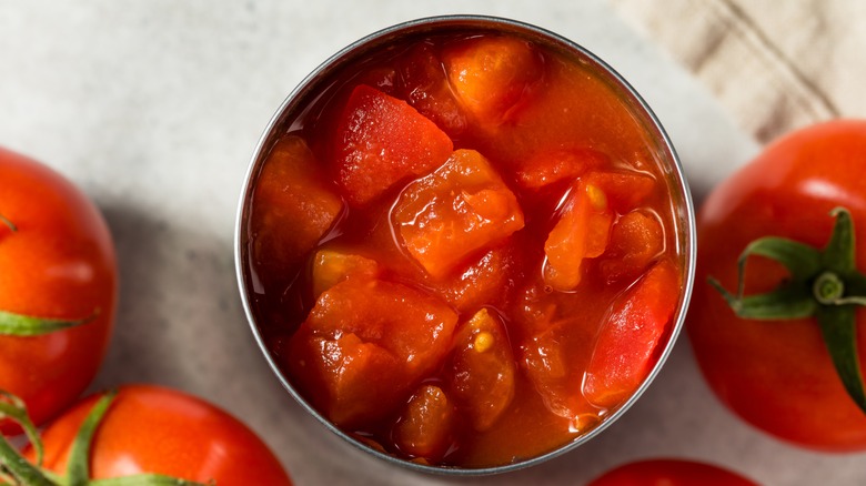 Diced canned tomatoes