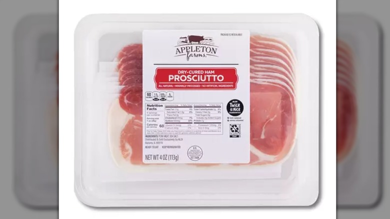 Packet of Aldi prosciutto 