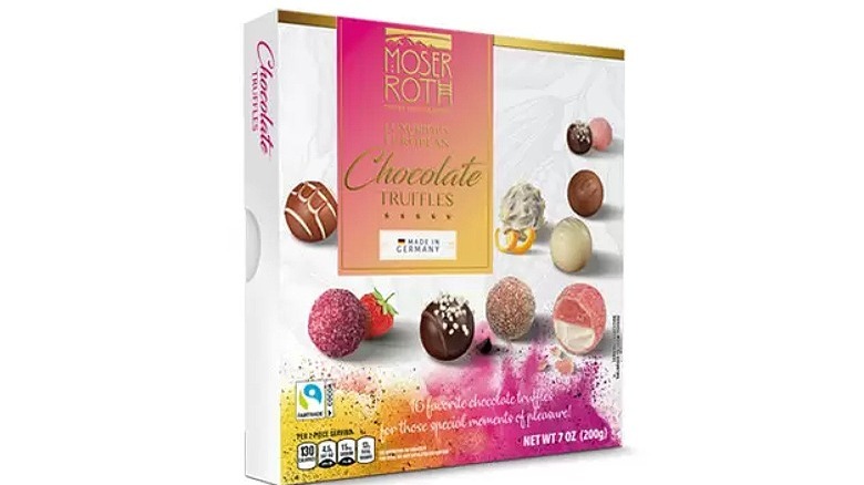 Box of chocolate truffles