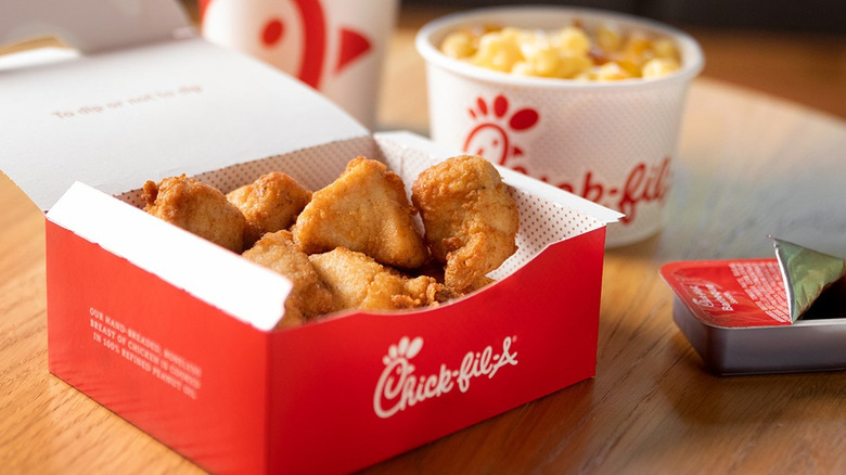 Chick-fil-A chicken nuggets in box