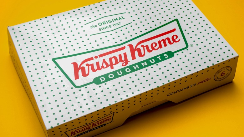 Krispy Kreme doughnut box