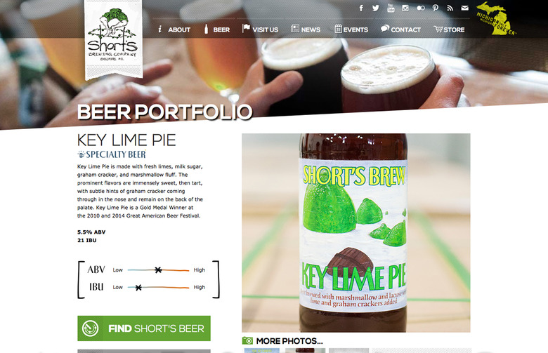 Key Lime Pie: Shorts Brewing Company