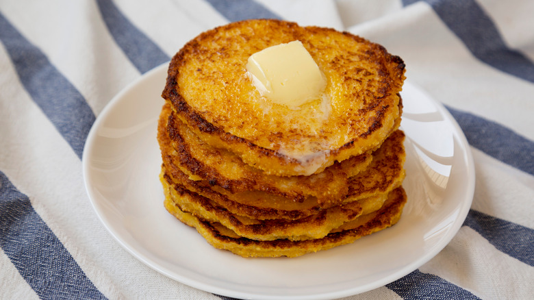 stack of johnny cakes