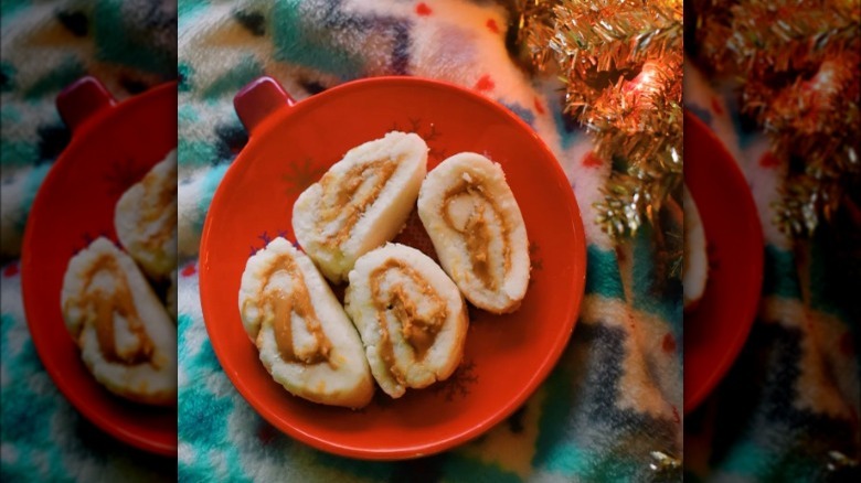 plate of potato candy