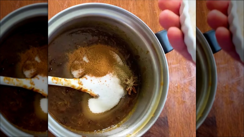 Making prune pudding