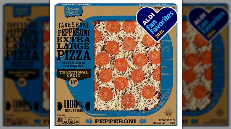 Aldi Mama Cozzi pizza box