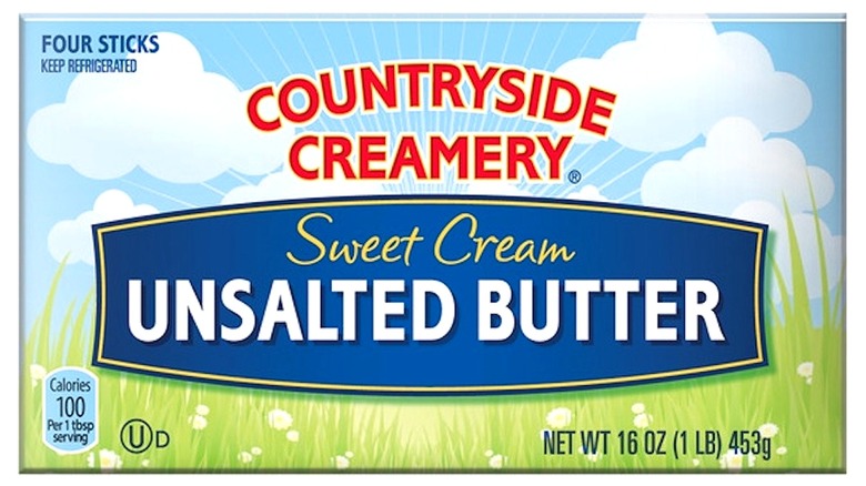 Aldi Countryside Creamery butter package