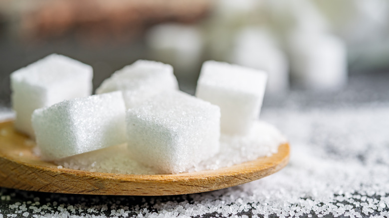 Pile of sugar cubes