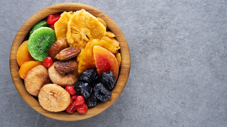 Bowl of dried fruit