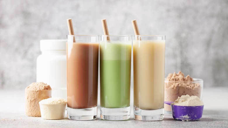 Protein shakes and powders