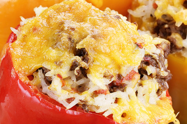 Rice and Bean Stuffed Peppers Recipe