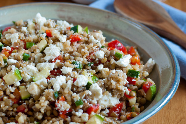 Brown Rice and Lentil Salad Recipe