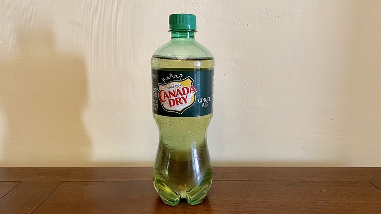 Bottle of Canada Dry ginger ale