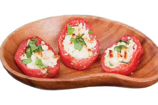 Roma Tomatoes with Feta and Basil