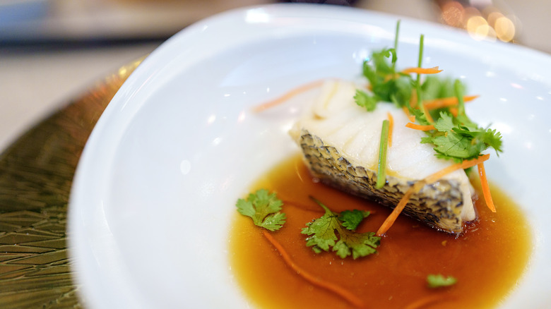 steamed fish with soy sauce