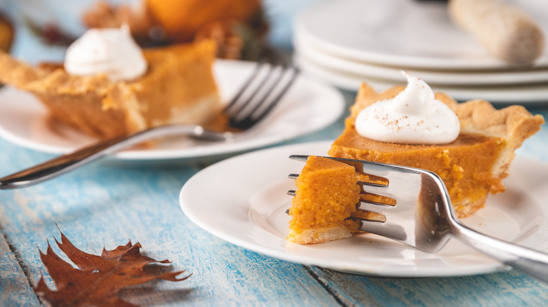 Fork in slice of pie