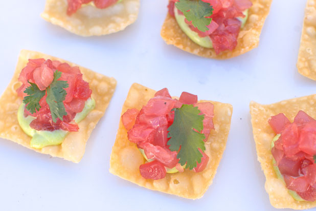 Ahi Tuna Wonton Crisps