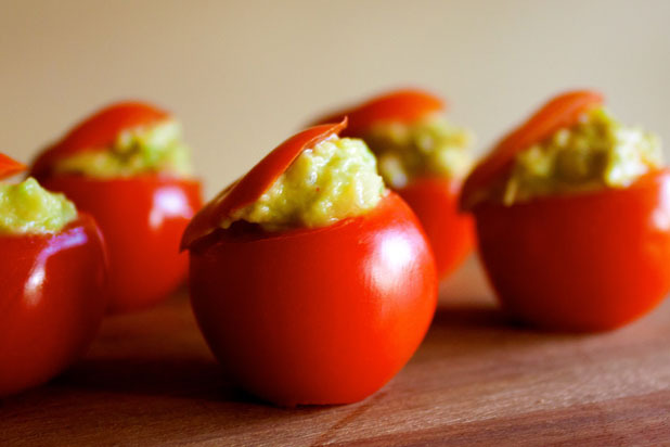 Cherry Tomatoes Stuffed with Avocado